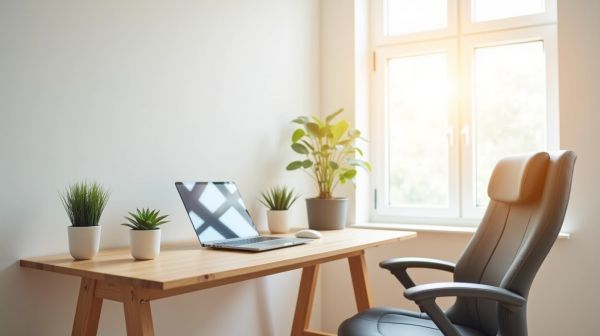 Les essentiels d'un bureau ergonomique en télétravail pour éviter le mal de dos